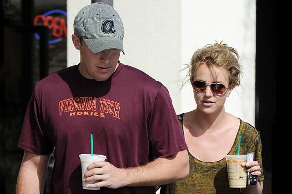 Britney Spears and boyfriend David Lucado went for some coffee at Starbucks in Calabasas