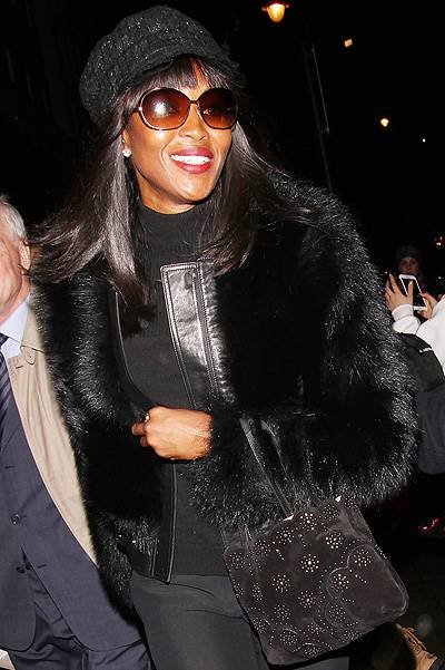 Naomi Campbell arrives fashionably late for Kate Moss' 40th birthday party Featuring: Naomi Campbell Where: London, United Kingdom When: 16 Jan 2014 Credit: WENN.com