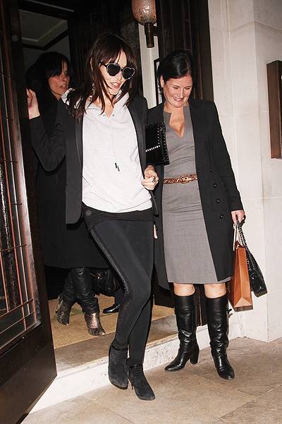 Kate Moss and friends leave 34 restaurant after celebrating her 40th birthday Where: London, United Kingdom When: 16 Jan 2014 Credit: WENN.com
