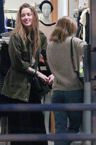 Amber Heard took her future daughter-in-law Lily Rose Melody Depp on a shopping trip in West Hollywood
