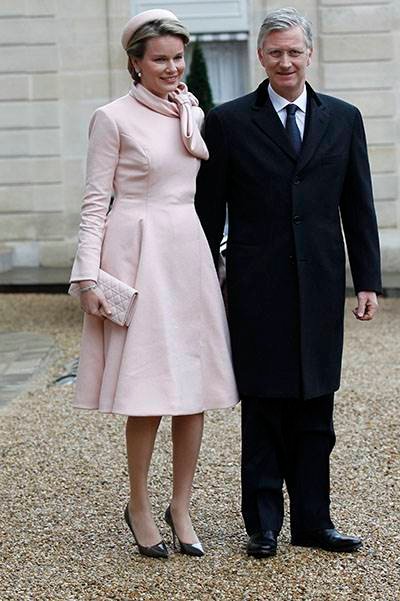 King Philippe of Belgium and Queen Mathilde Of Belgium On A One Day Official Visit In Paris