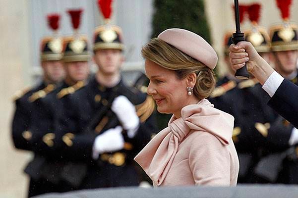 King Philippe of Belgium and Queen Mathilde Of Belgium On A One Day Official Visit In Paris