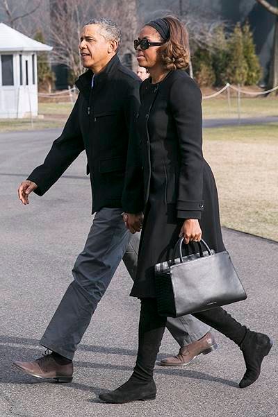 DC: President Obama And First Lady Return To The White House