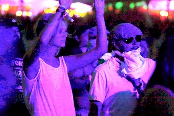 EXCLUSIVE: Leonardo DiCaprio dances the night away with girlfriend Toni Garrn at Coachella Music Festival in Indio, CA