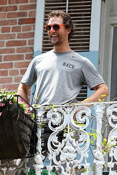 Matthew McConaughey takes part in the 'Amazing Race' in New Orleans