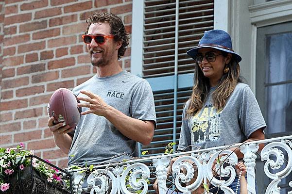 Matthew McConaughey takes part in the 'Amazing Race' in New Orleans