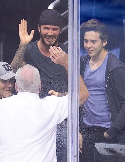 Celebrities At The Los Angeles Kings Game
