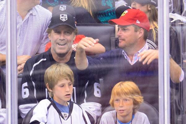 Celebrities At The Los Angeles Kings Game