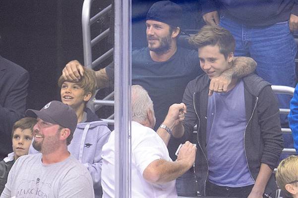 Celebrities At The Los Angeles Kings Game