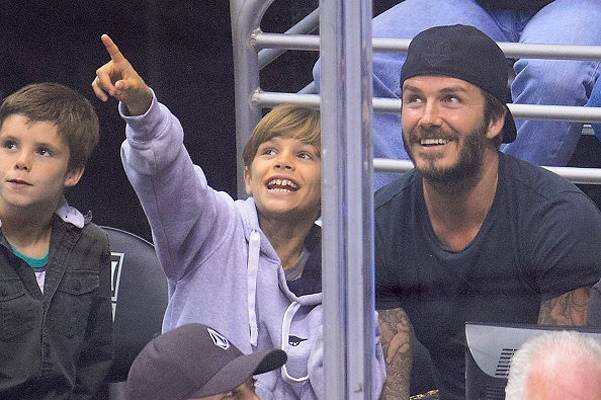 Celebrities At The Los Angeles Kings Game