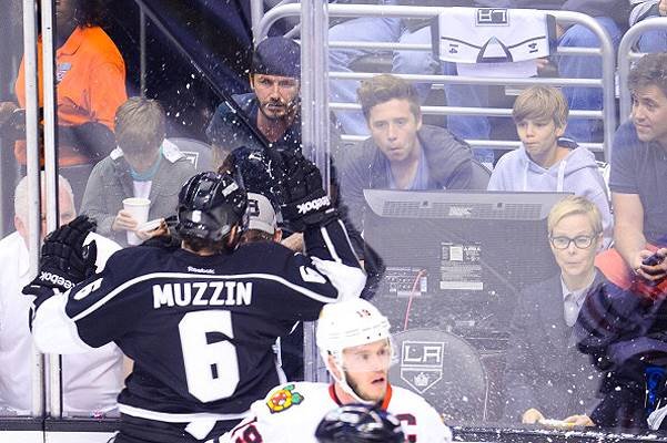 Celebrities At The Los Angeles Kings Game