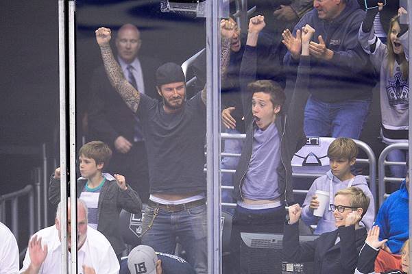 Celebrities At The Los Angeles Kings Game