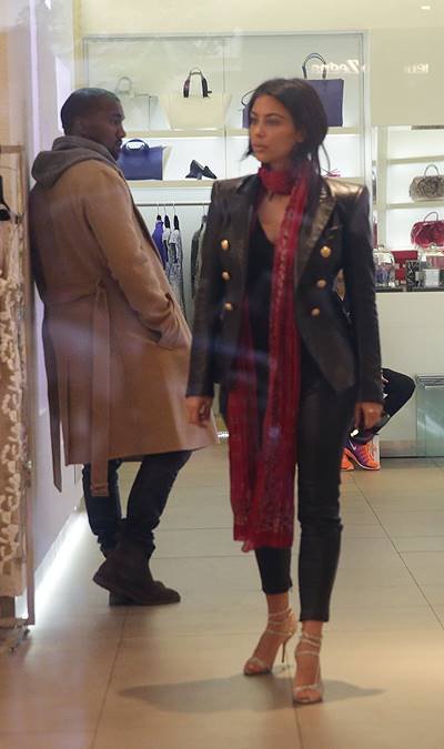 Kim Kardashian and Kanye West shopping at a luxury boutique in Prague Featuring: Kim Kardashian,Kanye West Where: Prague, Czech Republic When: 30 May 2014 Credit: WENN.com **Not available for publication in Czech Republic and Slovakia**