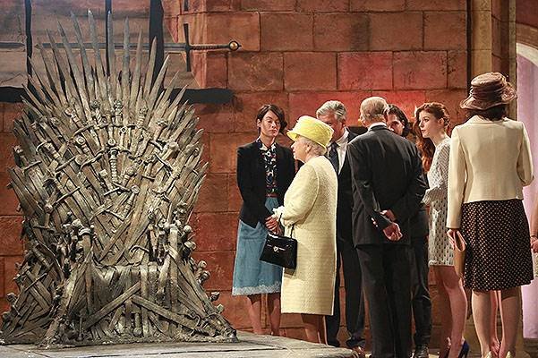 Queen And Prince Philip Visit Game Of Thrones Film Set In Belfast