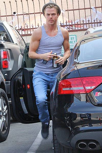Professional dancer Derek Hough arrives at a rehearsal studio for ABC's 'Dancing with the Stars' Featuring: Derek Hough Where: Los Angeles, CA, United States When: 25 Oct 2013 Credit: WENN.com