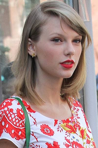 Taylor Swift seen out and about in a pretty floral dress this afternoon in NYC