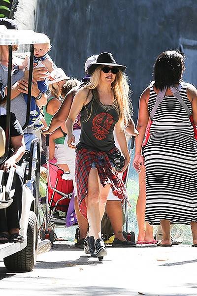 Fergie and Josh Duhamel taking their son to his very first trip to the Zoo