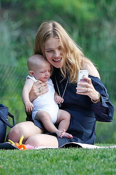 EXCLUSIVE: Natalia Vodianova brings newborn son Maxim to Central Park in New York City