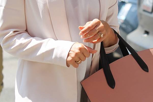 Jessica Alba, dressed in aviator sunglasses and a light pink blazer, attends a meeting in Beverly Hills Featuring: Jessica Alba Where: Beverly Hills, California, United States When: 09 Jul 2014 Credit: WENN.com