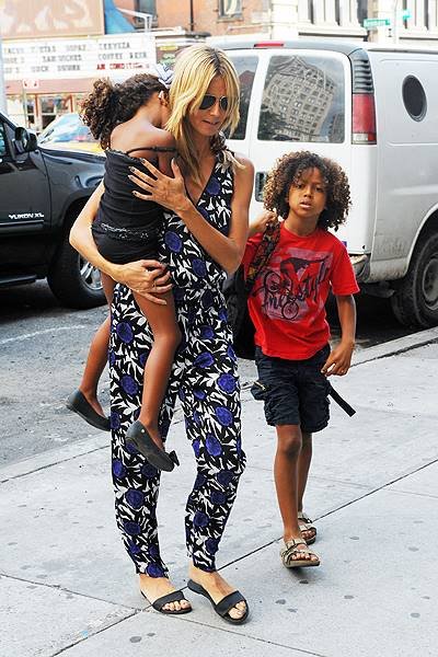 Heidi Klum and her kids out and about in New York