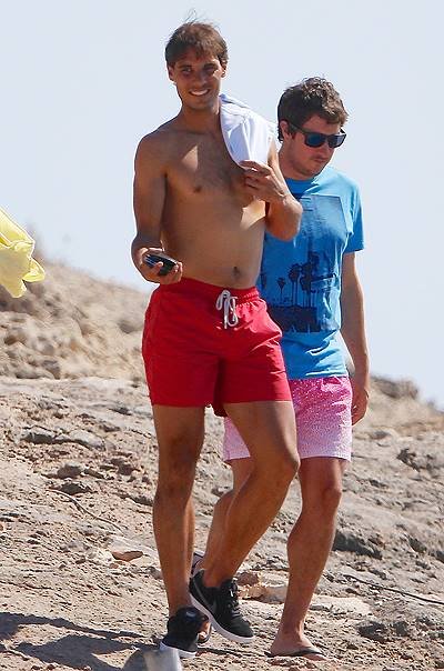Rafael Nadal enjoys a day with friends in Formentera