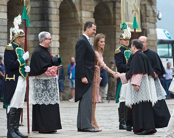 Spanish Royals Visit Santiago de Compostela on the Anniversary of the Train Accident