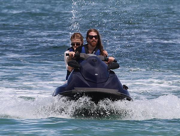 Actress Chloe Grace Moretz and her brother go jet skiing in Miami Beach together