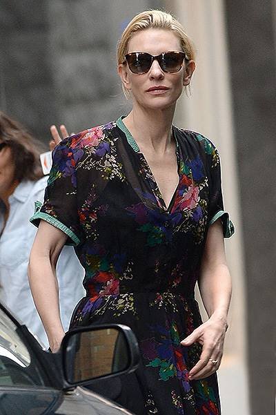 Cate Blanchett walked to rehearsals for "The Maids" in Manhattan