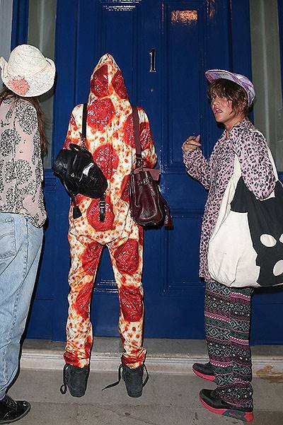 Cara Delevingne arrives home at 3am in a onesie from Ibiza