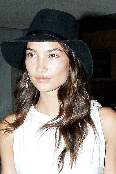 Lily Aldridge arrives at the Los Angeles International Airport***NO DAILY MAIL SALES***