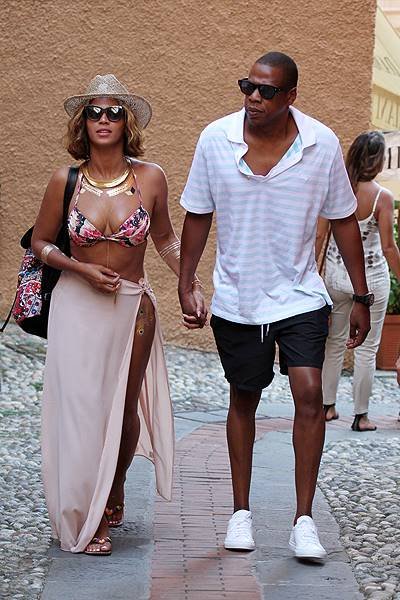Beyonce and Jay z in Portofino, Italy