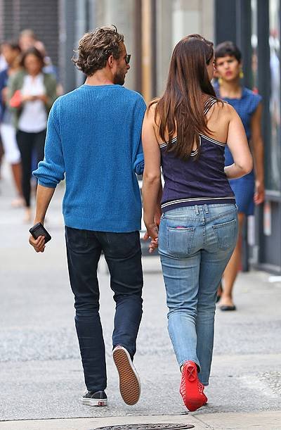 EXCLUSIVE: Lana Del Rey and her boyfriend Francesco Carrozzini spotted out and about today in NYC