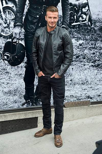 David Beckham at the Belstaff Off Road book launch party in NYC