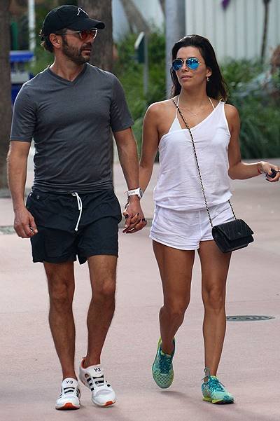 Eva Longoria and Jose Antonio Baston shopping in Miami