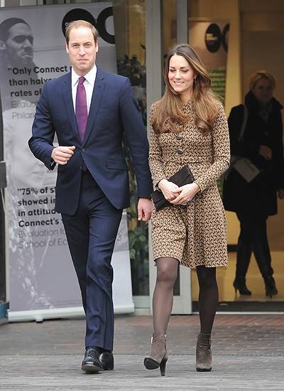 William and Kate, the Duke and Duchess of Cambridge, depart the Only Connect charity's office