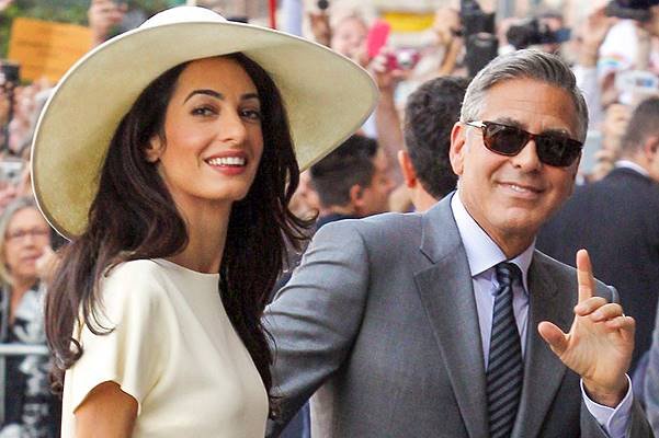 George Clooney and Amal Alamuddin's wedding at the Papadopoli Palace in Venice, Italy