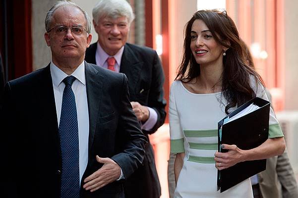 Amal Alamuddin Clooney Arrives in Athens to Advise on Return of Parthenon Marbles