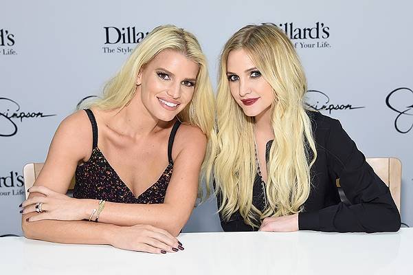 Jessica And Ashlee Simpson Visit Dillard's Perimeter Mall