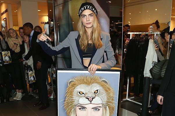 Cara Delevingne For DKNY Launch At Bloomingdale's