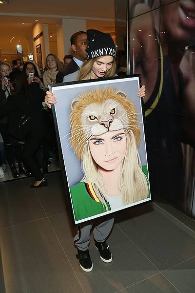 Cara Delevingne For DKNY Launch At Bloomingdale's