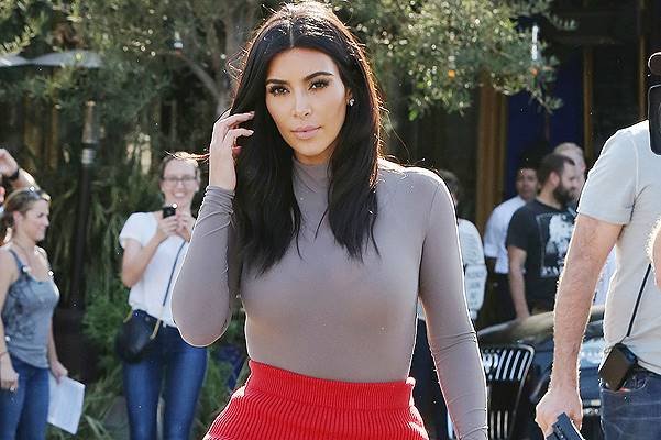 Kim Kardashian leaves Fred Segal and goes to Little Next Door with Bruce Jenner