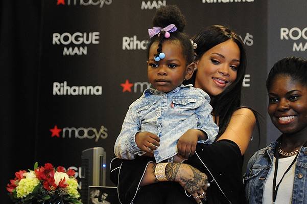 Rihanna promotes her men's fragrance at Macy's