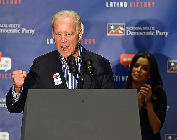 Joe Biden And Eva Longoria Campaign For Nevada Democrats