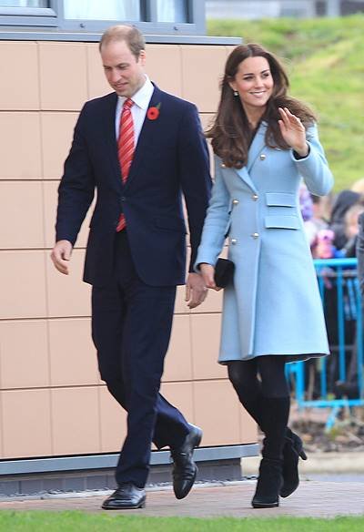 The Duke and Duchess of Cambridge visit the Pembroke Refinery in Hundleton, Wales Featuring: Kate Middleton, Catherine Duchess of Cambridge, Prince William, Duke of Cambridge Where: Hundleton, United Kingdom When: 08 Nov 2014 Credit: WENN.com