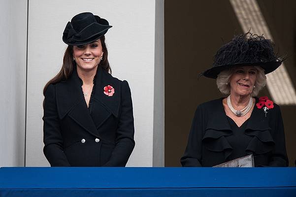 Remembrance Sunday service held at The Cenotaph, Whitehall Featuring: Catherine, The Duchess of Cambridge, The Duchess of Cornwall, Kate Middleton Where: London, United Kingdom When: 09 Nov 2014 Credit: Daniel Deme/WENN.com