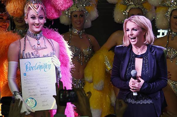 Britney Spears Attends "Britney Day" To Celebrate Her Las Vegas Show