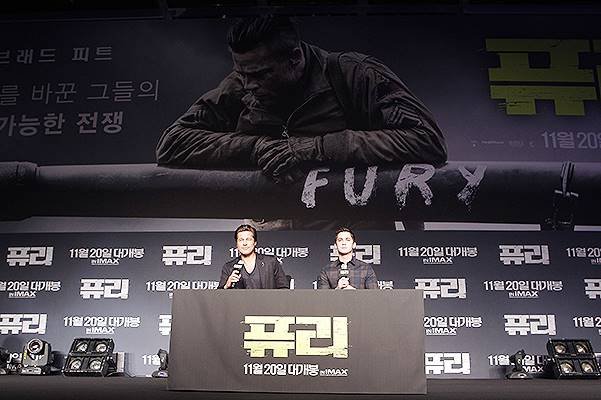 'Fury' Press Conference In Seoul