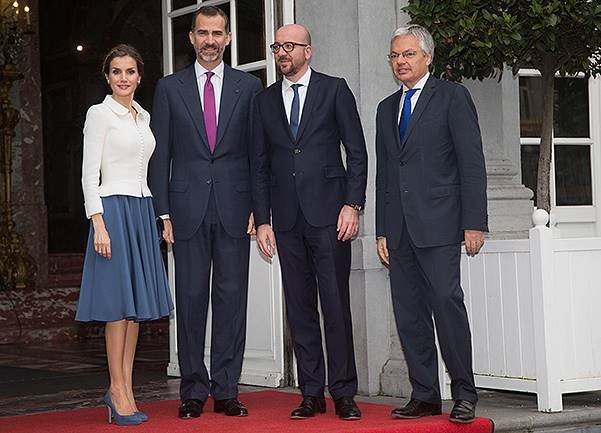 Spanish Royals Visit Brussels