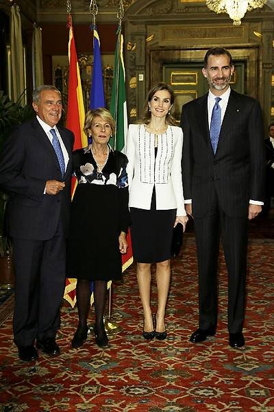 Spanish Royals Visit Quirinale,Palazzo Chigi, Camera Dei Deputati And Palazzo Madama